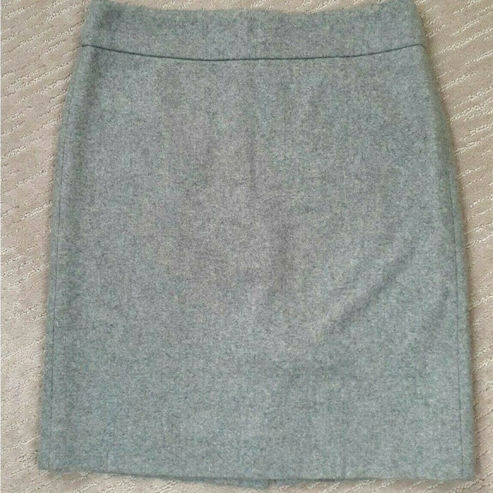J. Crew Wool Pencil Skirt gray size 4 style 17813